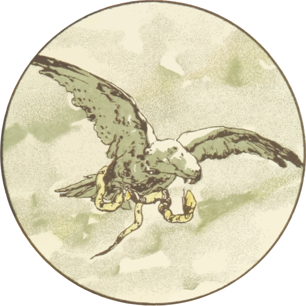 SVG Eagle and snake