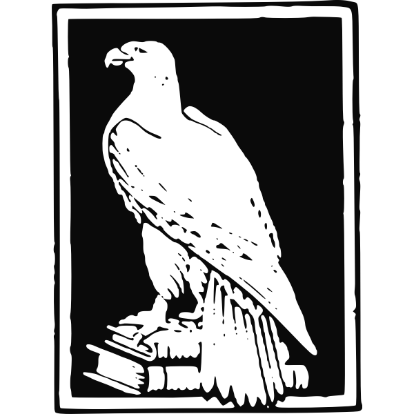 SVG Eagle on books