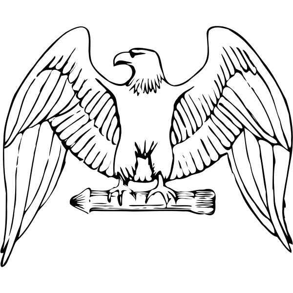 SVG Eagle statue