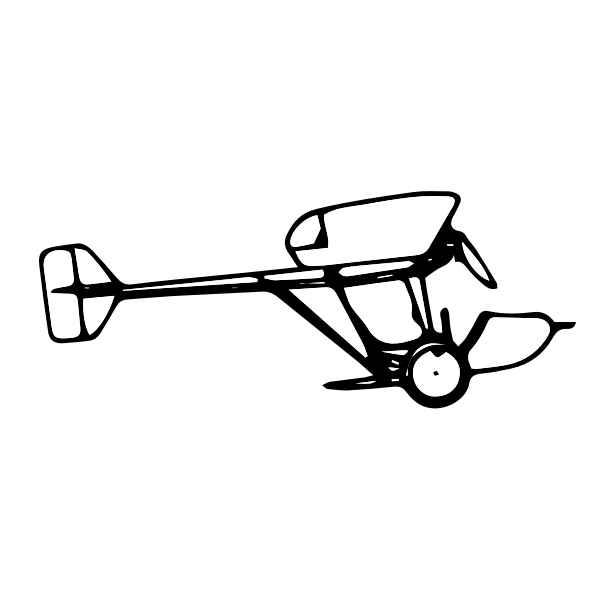SVG early aeroplane illustration
