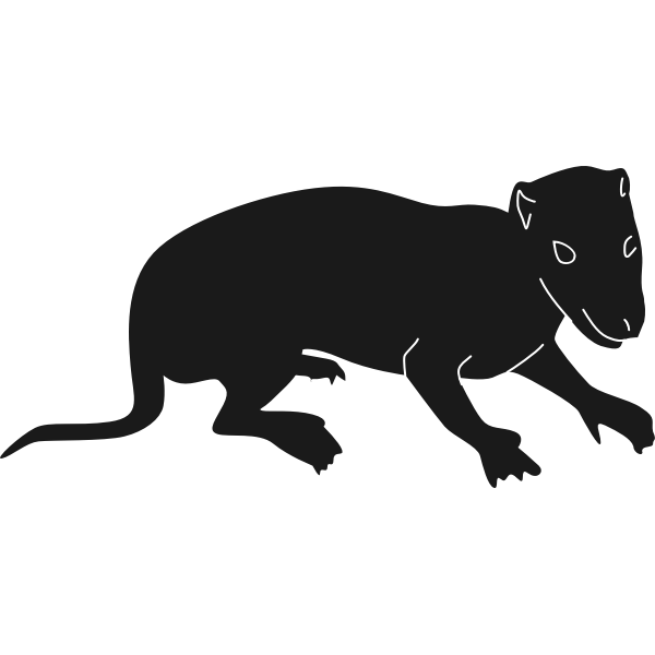 SVG Early mammal silhouette