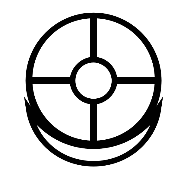 SVG Earth and Sun in moon ancient figure image