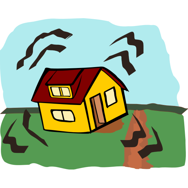 SVG Earthquake house