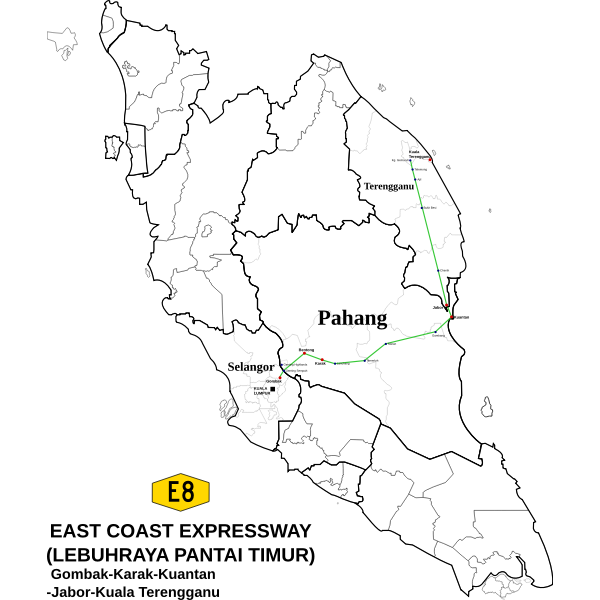 SVG East coast expressway