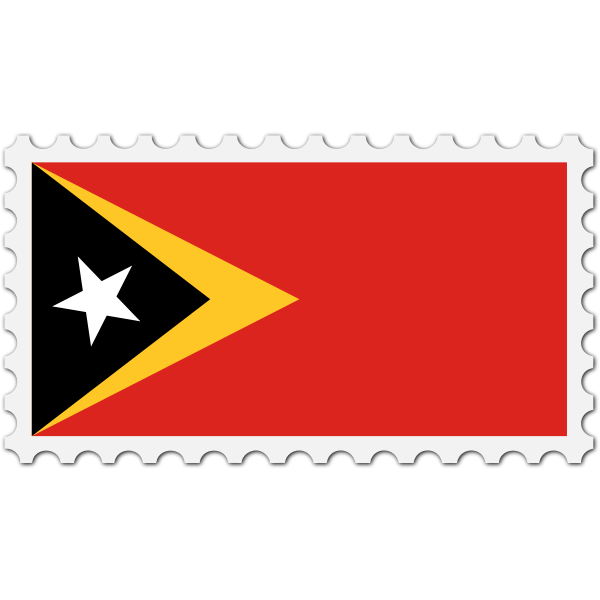SVG East Timor flag stamp