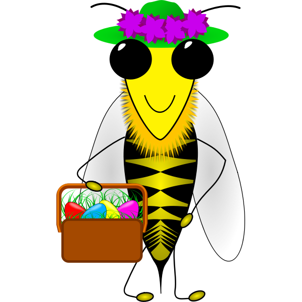 SVG Easter bee