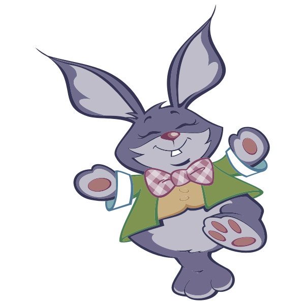 SVG Easter bunny