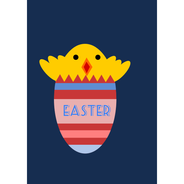 SVG Easter chicken vector