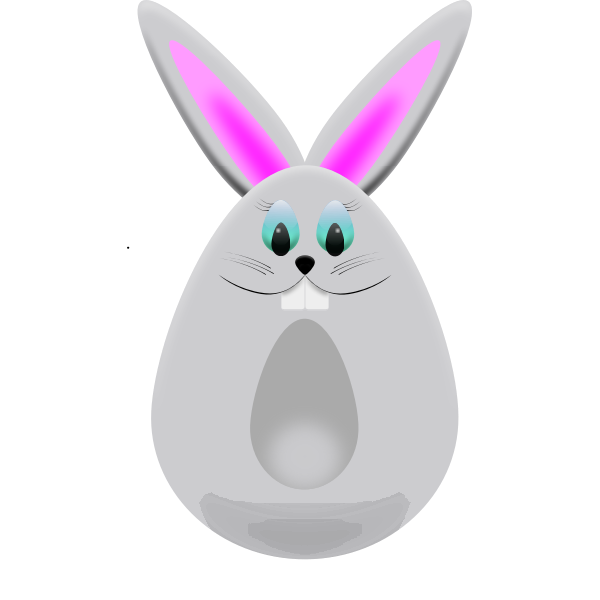 SVG Easter egg bunny vector graphics