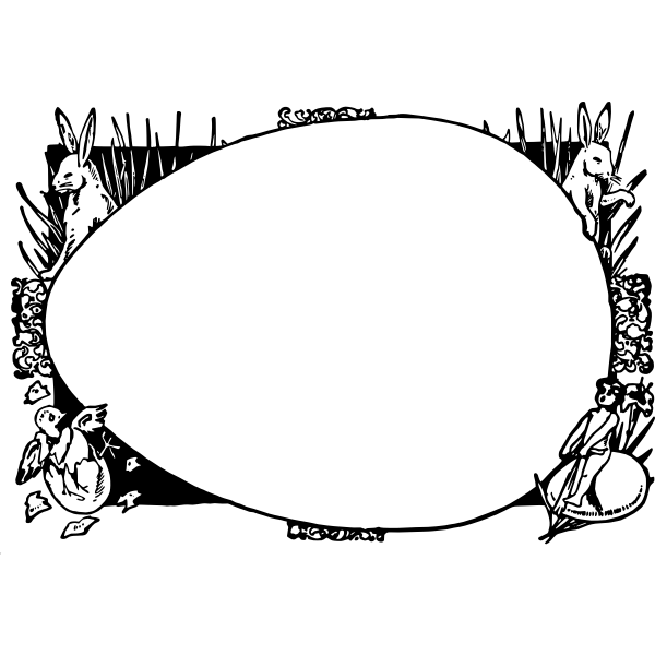 SVG Easter egg frame