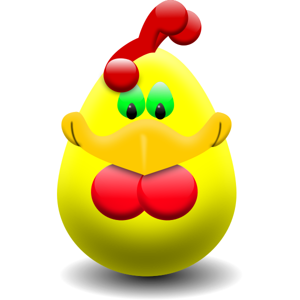 SVG Easter egg hen vector clip art
