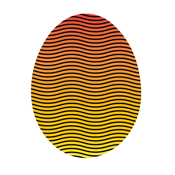 SVG Easter egg in vibrant colors vector image