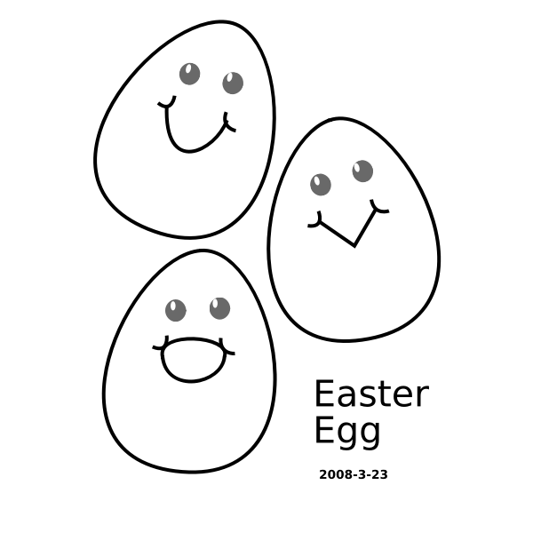 SVG Easter eggs vector illustration