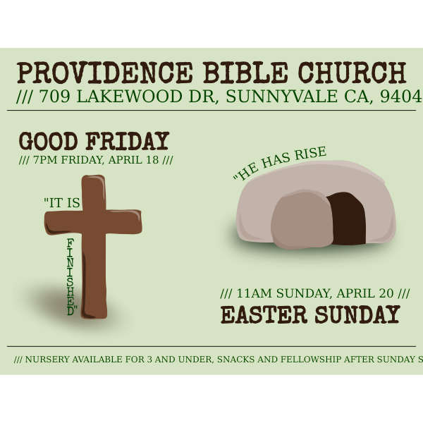 SVG Easter flyer vector illustration