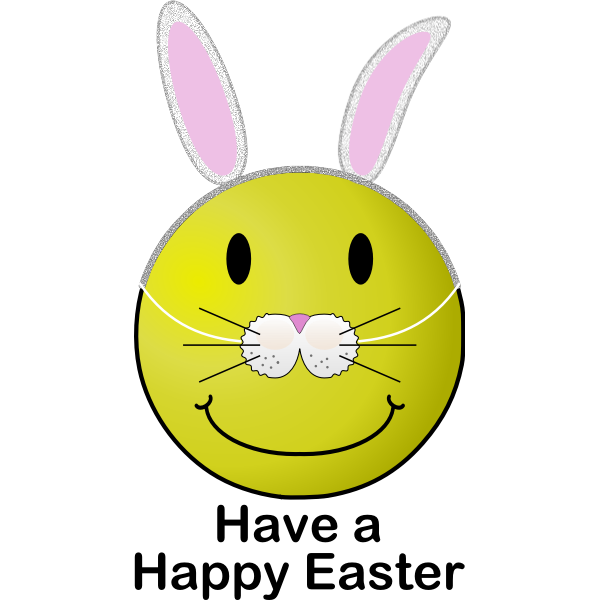 SVG Easter smiley vector image