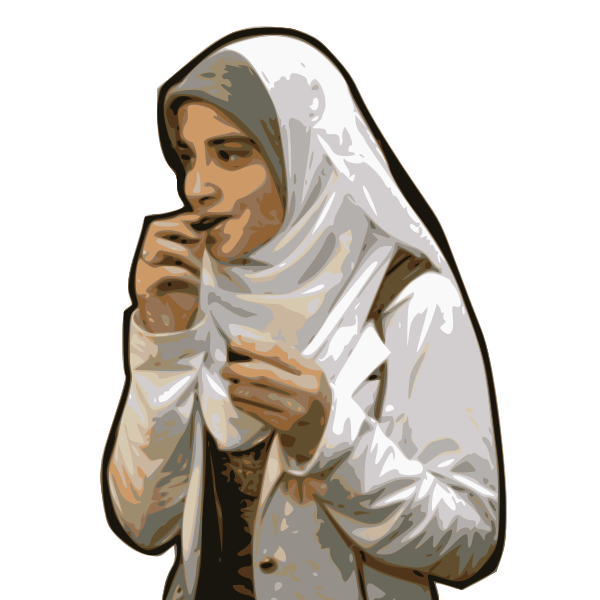 SVG Eat in Hijab