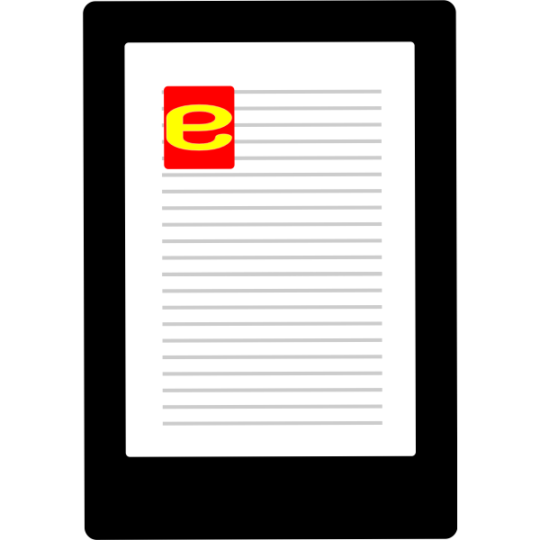 SVG Ebook icon vector image