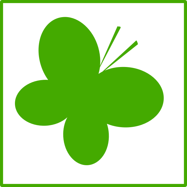 SVG Eco butterfly vector icon