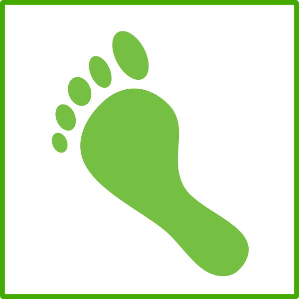 SVG Eco carbon footprint vector icon