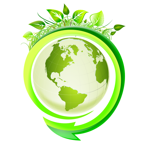 SVG Eco Earth icon vector image