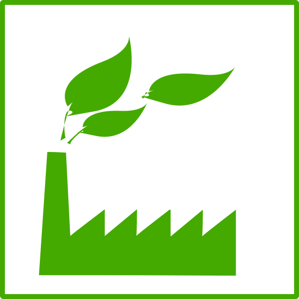 SVG Eco factory icon