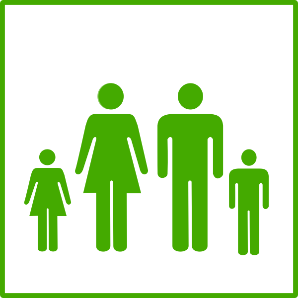 SVG Eco family vector icon