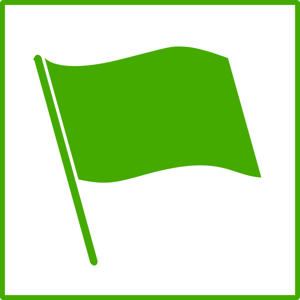 SVG Eco flag vector icon