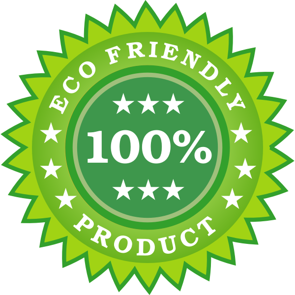 SVG Eco friendly product sticker vector illustration