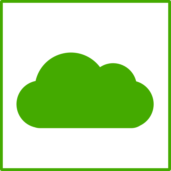 SVG Eco green cloud vector icon