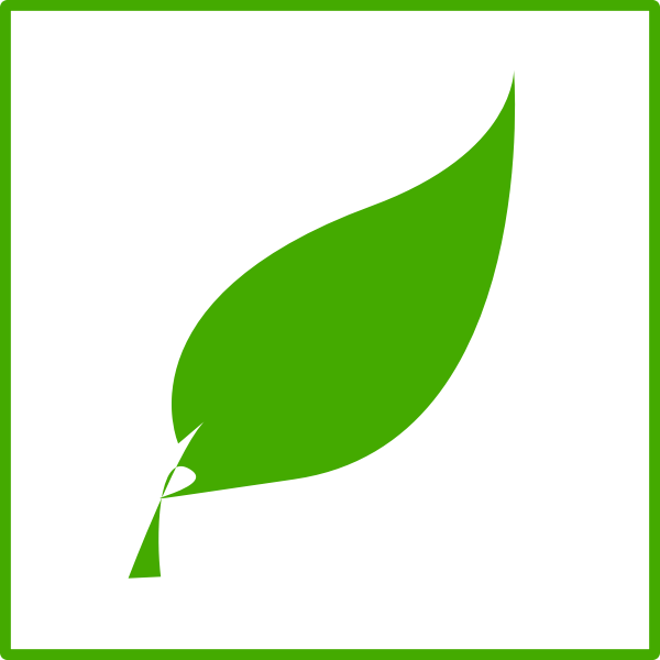 SVG Eco green leaf vector icon