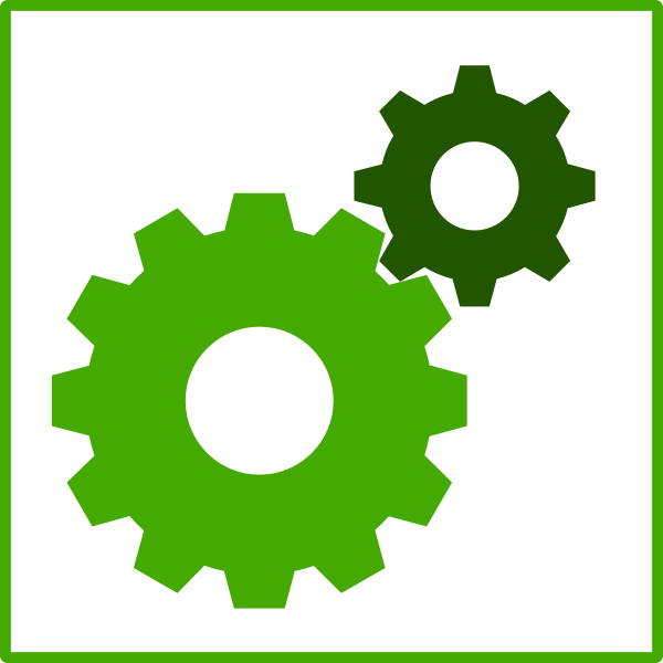 SVG Eco green machine icon vector clip art