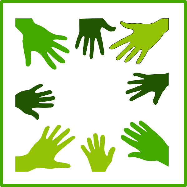 SVG Eco green solidarity vector icon