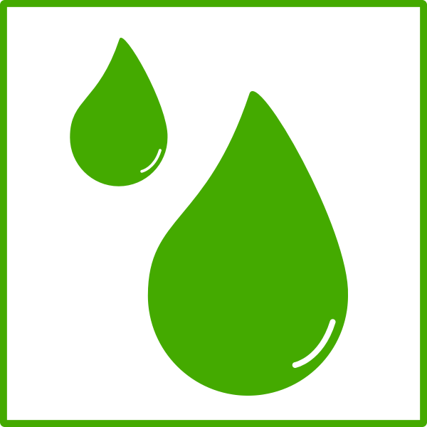SVG Eco green water drop vector image