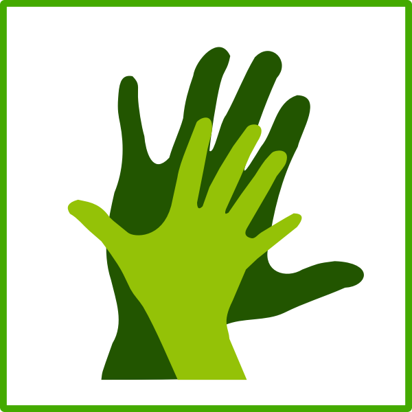 SVG Eco hand icon vector image