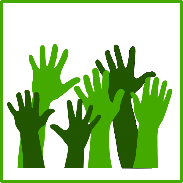 SVG Eco hands vector icon