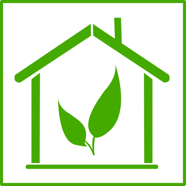 SVG Eco house vector icon