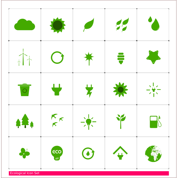 SVG Eco Icon Set