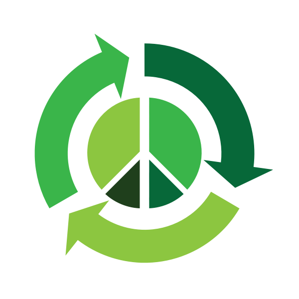 SVG Eco peace vector icon
