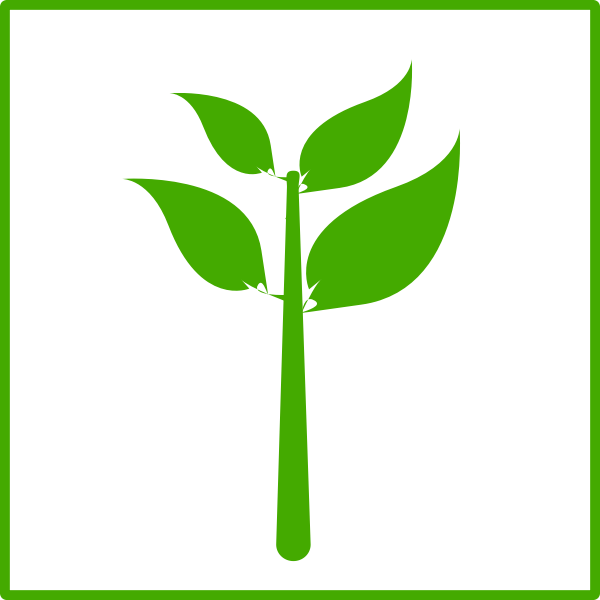 SVG Eco plant vector icon