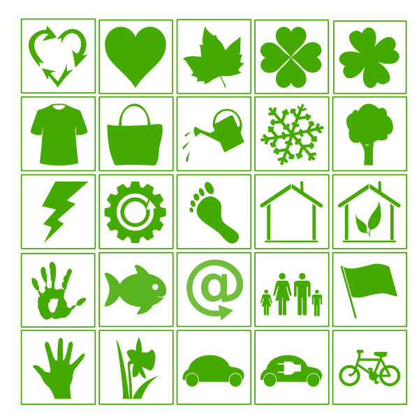 SVG Eco vector icons images