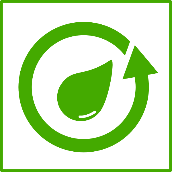 SVG Eco water recycling vector icon