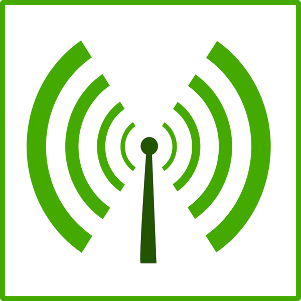 SVG Eco wifi pollution vector icon