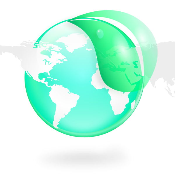 SVG Ecological globe vector graphics