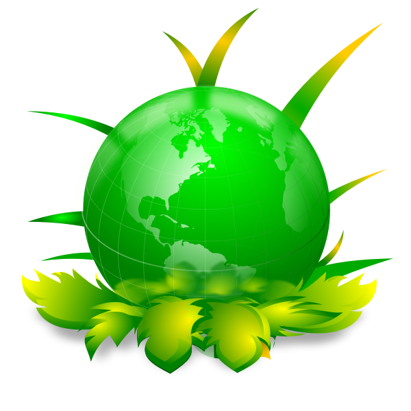 SVG Ecological planet vector illustration