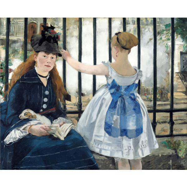 SVG Edouard Manet The Railway 1873