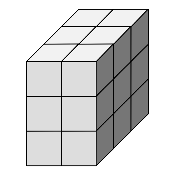 SVG Educational dice in gray color
