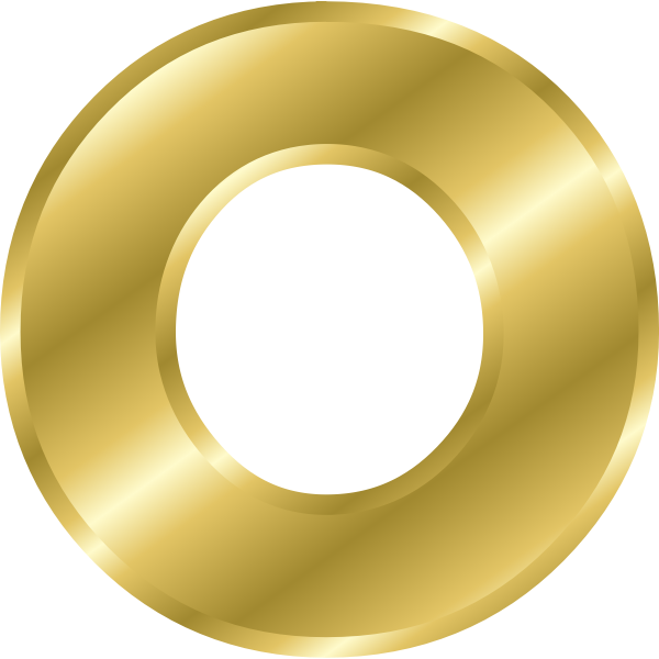 SVG Effect Letters alphabet gold