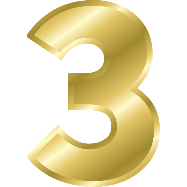 SVG Effect Letters alphabet gold