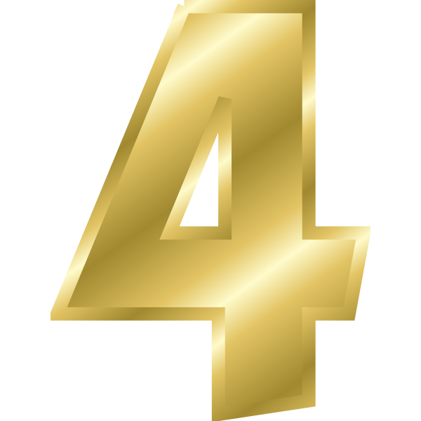 SVG Effect Letters alphabet gold