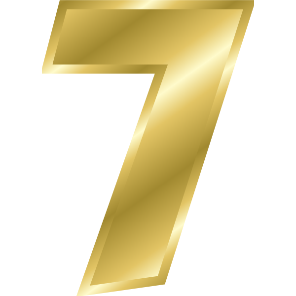SVG Effect Letters alphabet gold